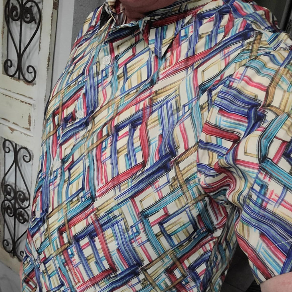 Hawaiian Shirt for Men Aloha Tropical Short Sleeve Button Down Print Beach Shirts #2608