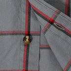 Dubinik® Short Sleeve Button Down Shirts 100% Cotton Plaid Casual Shirt with Pocket #0112