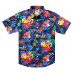 Hawaiian Shirt for Men Aloha Tropical Short Sleeve Button Down Print Beach Shirts #2606