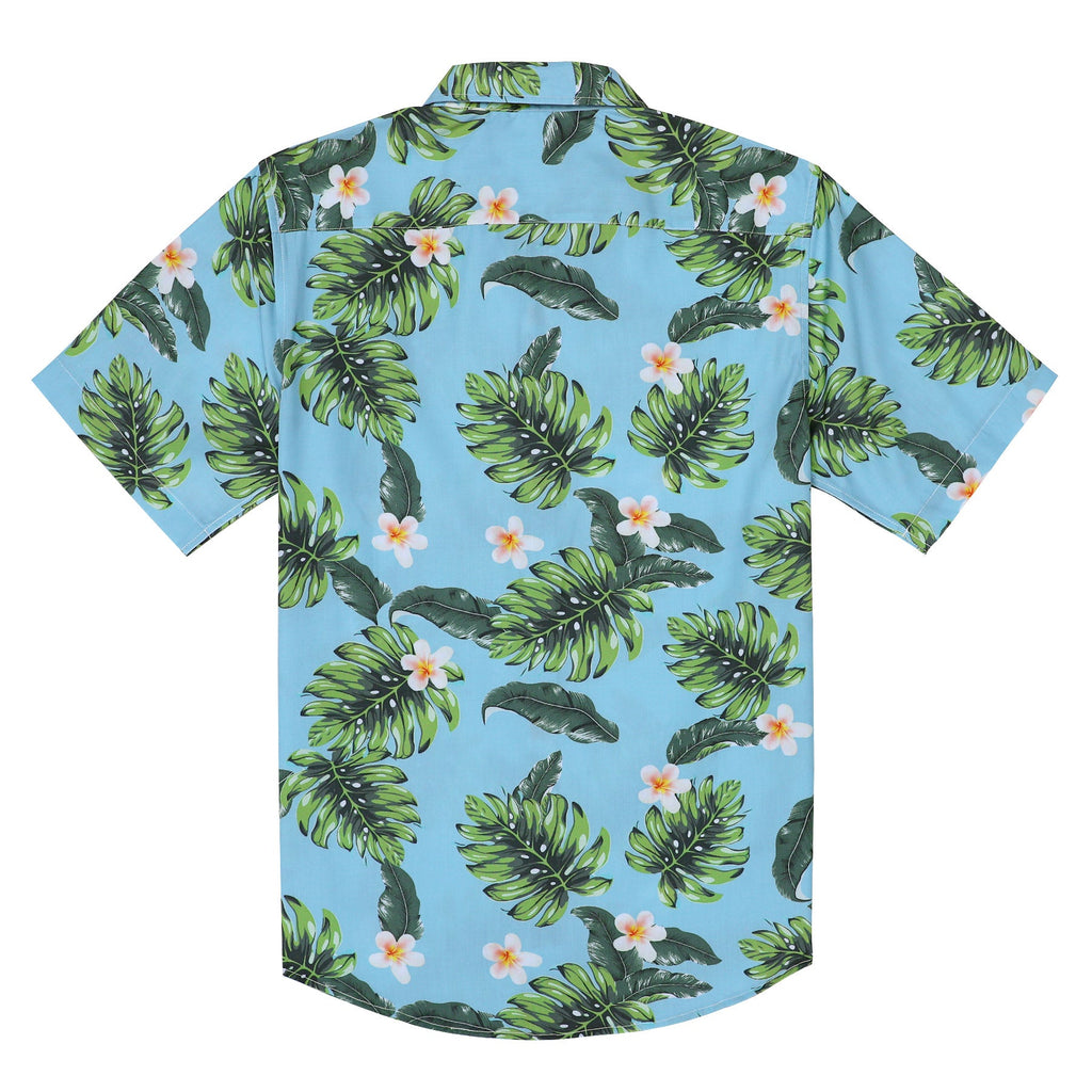 Hawaiian Shirt for Men Aloha Tropical Short Sleeve Button Down Print Beach Shirts #2624