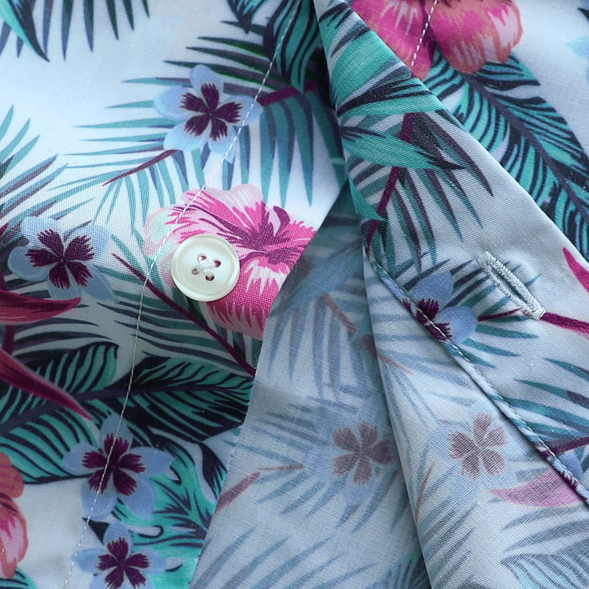 Hawaiian Shirt for Men Aloha Tropical Short Sleeve Button Down Print Beach Shirts #2622