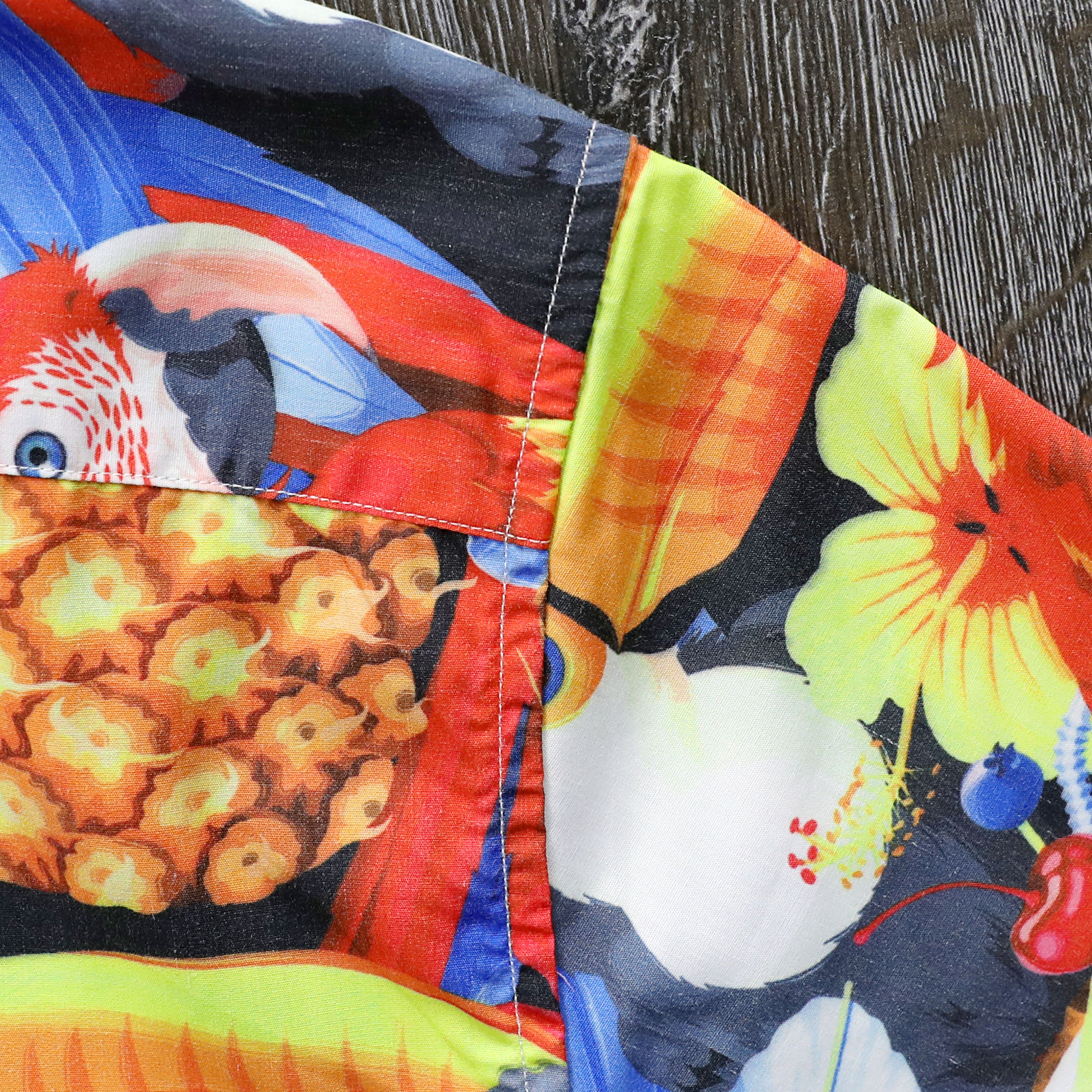 Hawaiian Shirt for Men Aloha Tropical Short Sleeve Button Down Print Beach Shirts #2605