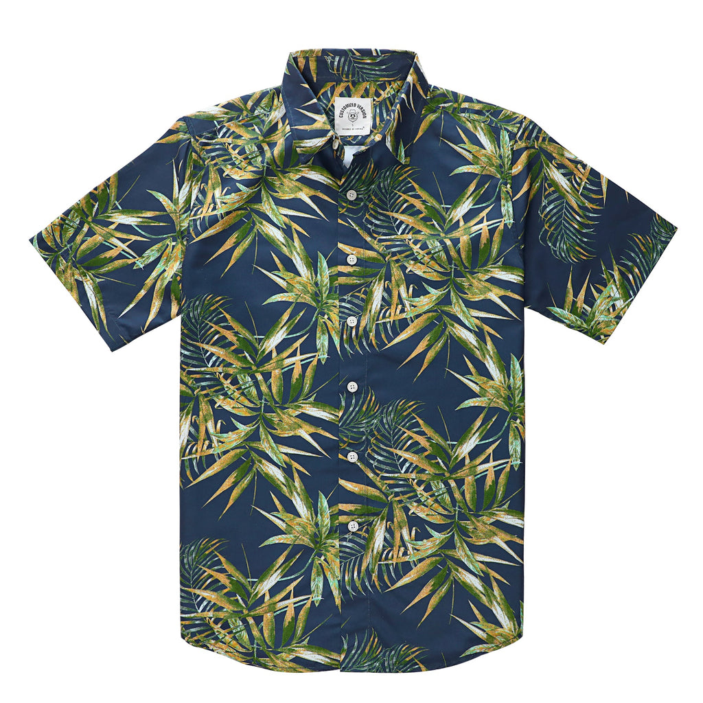 Hawaiian Shirt for Men Aloha Tropical Short Sleeve Button Down Print Beach Shirts #2610