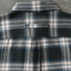 Dubinik® Mens Flannel Shirt Long Sleeve Button Down Plaid All Cotton Soft Brushed Flannel Shirt For Men Utility Casual Shirt #0030015