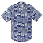 Hawaiian Shirt for Men Aloha Tropical Short Sleeve Button Down Print Beach Shirts #2616