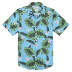 Hawaiian Shirt for Men Aloha Tropical Short Sleeve Button Down Print Beach Shirts #2624