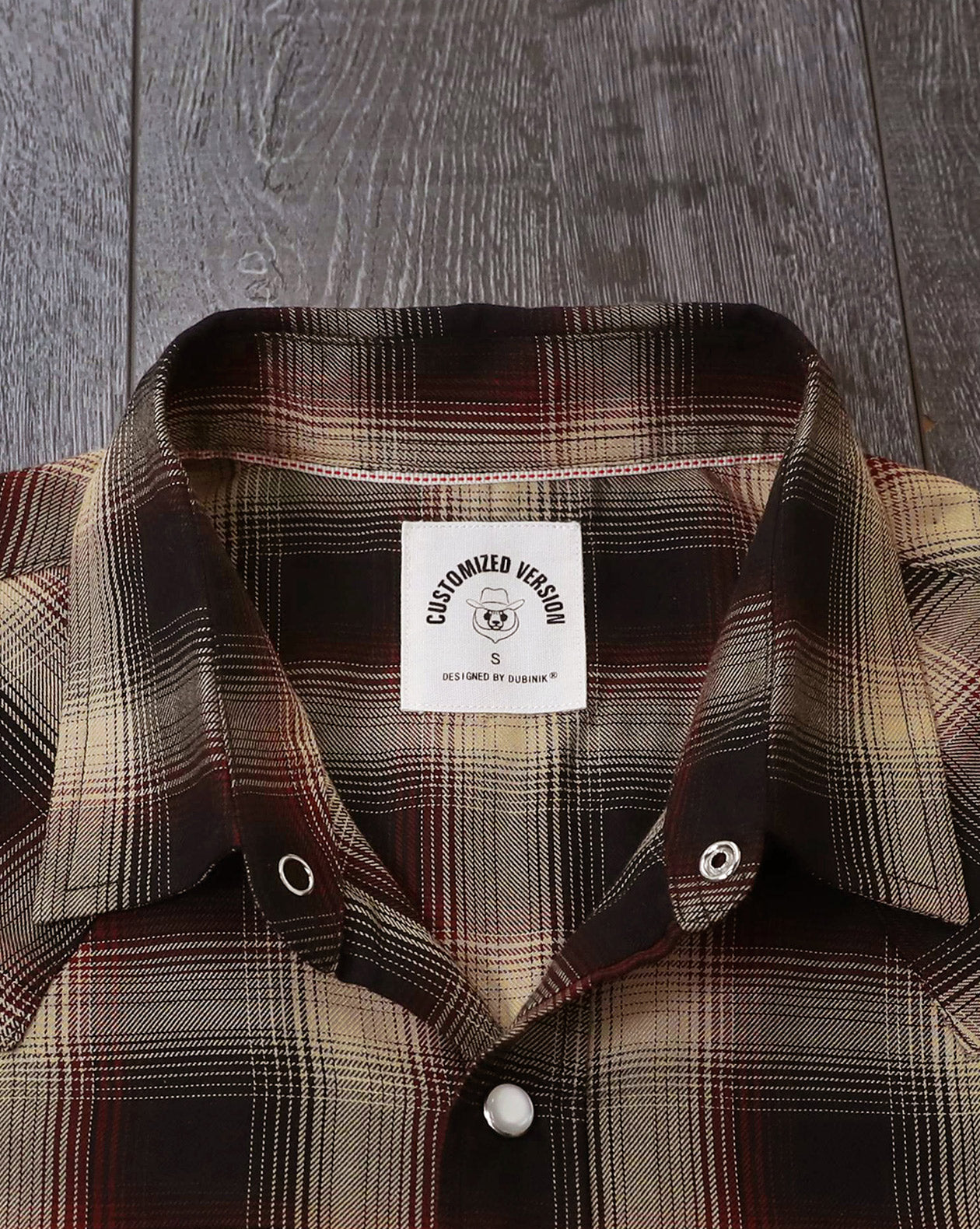 Dubinik®Bamboo Fiber Mens Shirts Short Sleeve Plaid Shirt Men Western Cowboy Pearl Snap Vintage Casual Plaid Shirt #2904