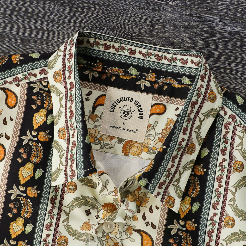 Hawaiian Shirt for Men Aloha Tropical Short Sleeve Button Down Print Beach Shirts #2617