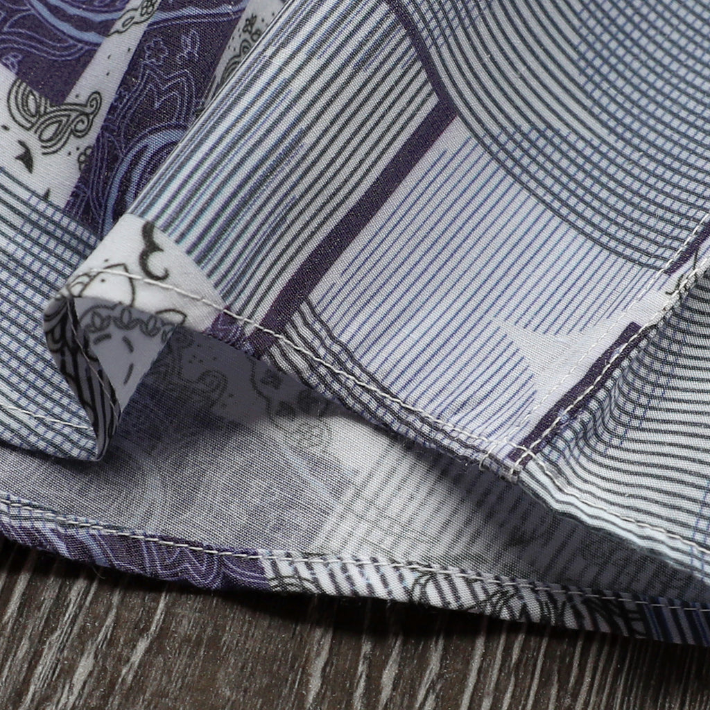 Hawaiian Shirt for Men Aloha Tropical Short Sleeve Button Down Print Beach Shirts #2616