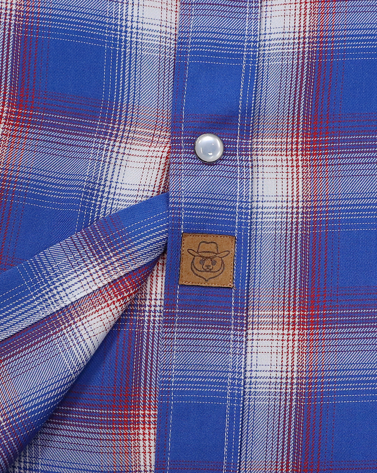 Dubinik®Bamboo Fiber Mens Shirts Short Sleeve Plaid Shirt Men Western Cowboy Pearl Snap Vintage Casual Plaid Shirt #2902