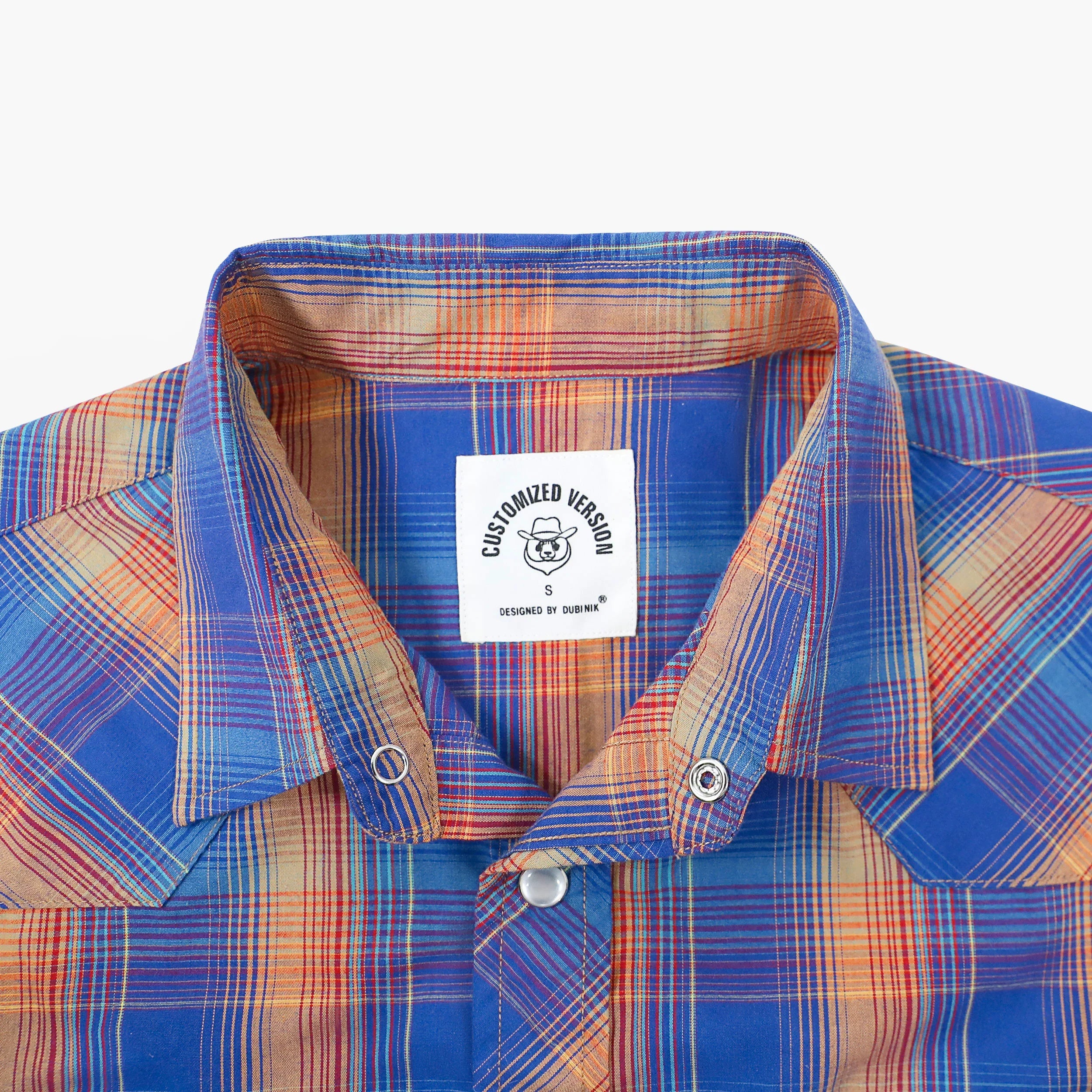 Dubinik® Pearl Snap Shirts for Men Long Sleeve Western Shirts for Men Vintage Casual Plaid Shirt Cowboy Shirts for Men#42031