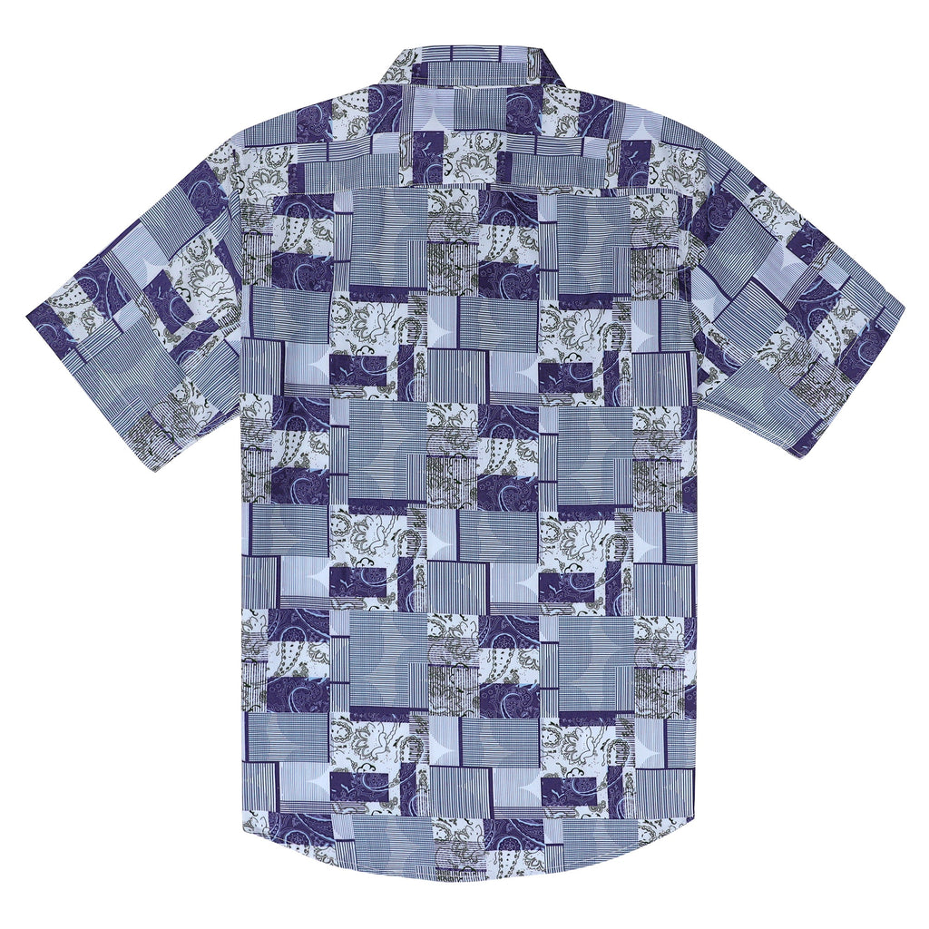 Hawaiian Shirt for Men Aloha Tropical Short Sleeve Button Down Print Beach Shirts #2616