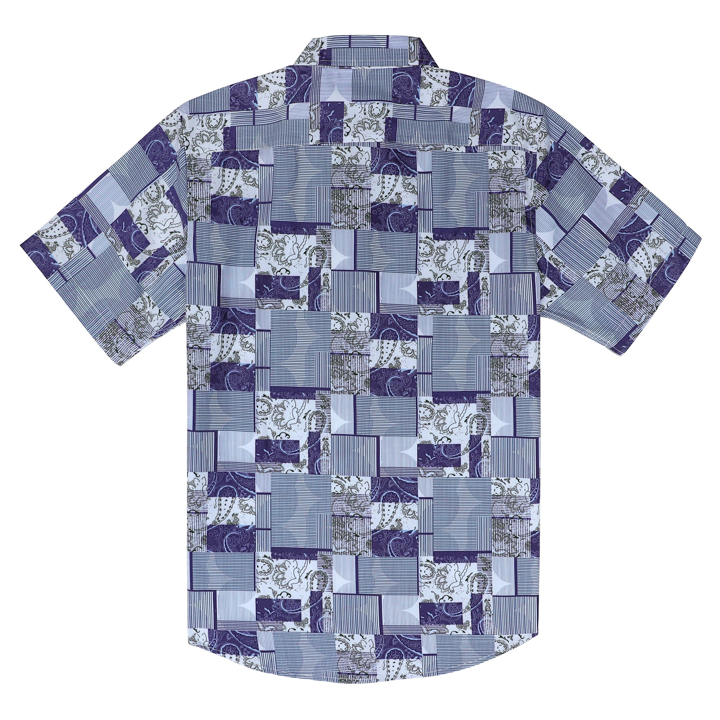 Hawaiian Shirt for Men Aloha Tropical Short Sleeve Button Down Print Beach Shirts #2616