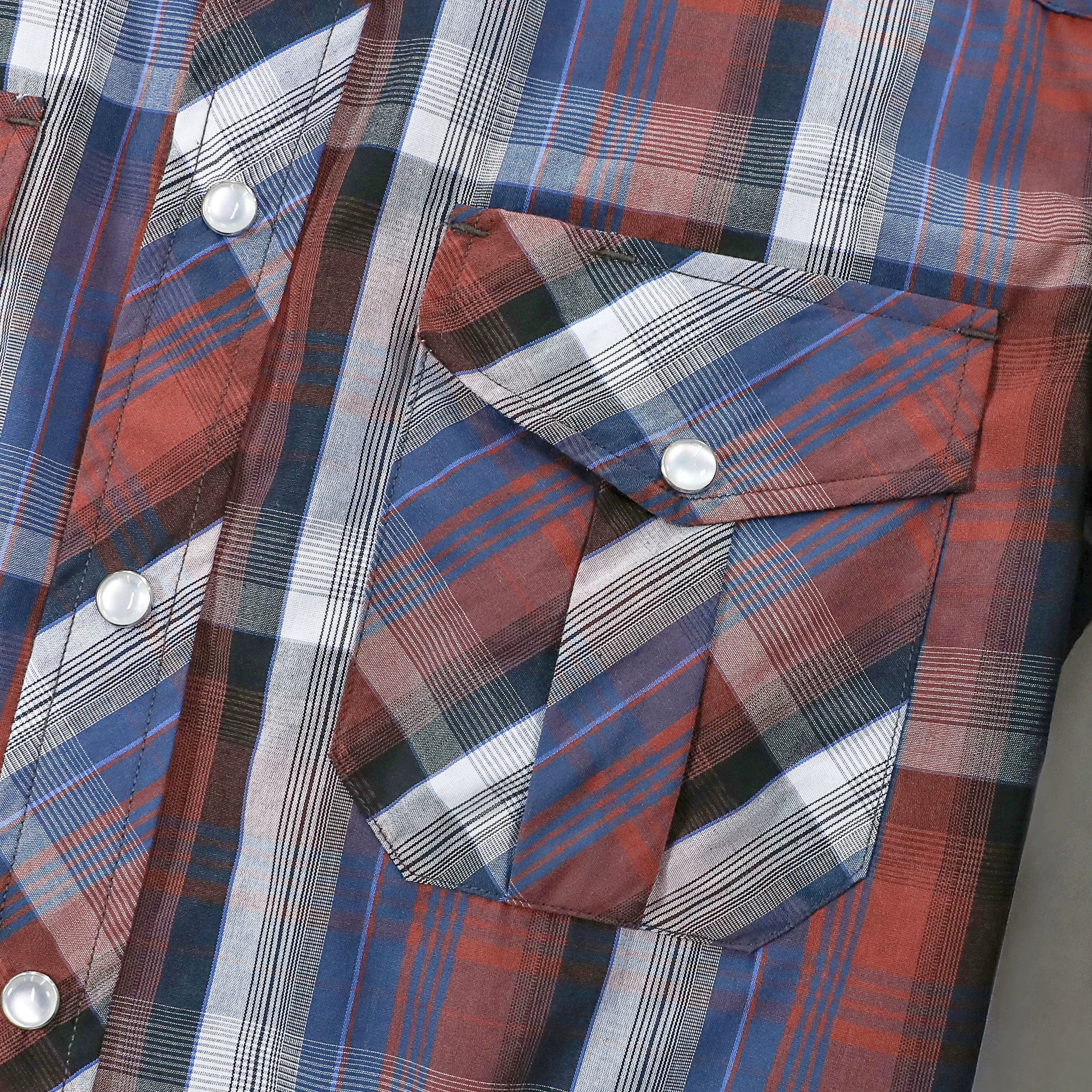 Dubinik® Pearl Snap Shirts for Men Long Sleeve Western Shirts for Men Vintage Casual Plaid Shirt Cowboy Shirts for Men#42003