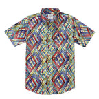 Hawaiian Shirt for Men Aloha Tropical Short Sleeve Button Down Print Beach Shirts #2608