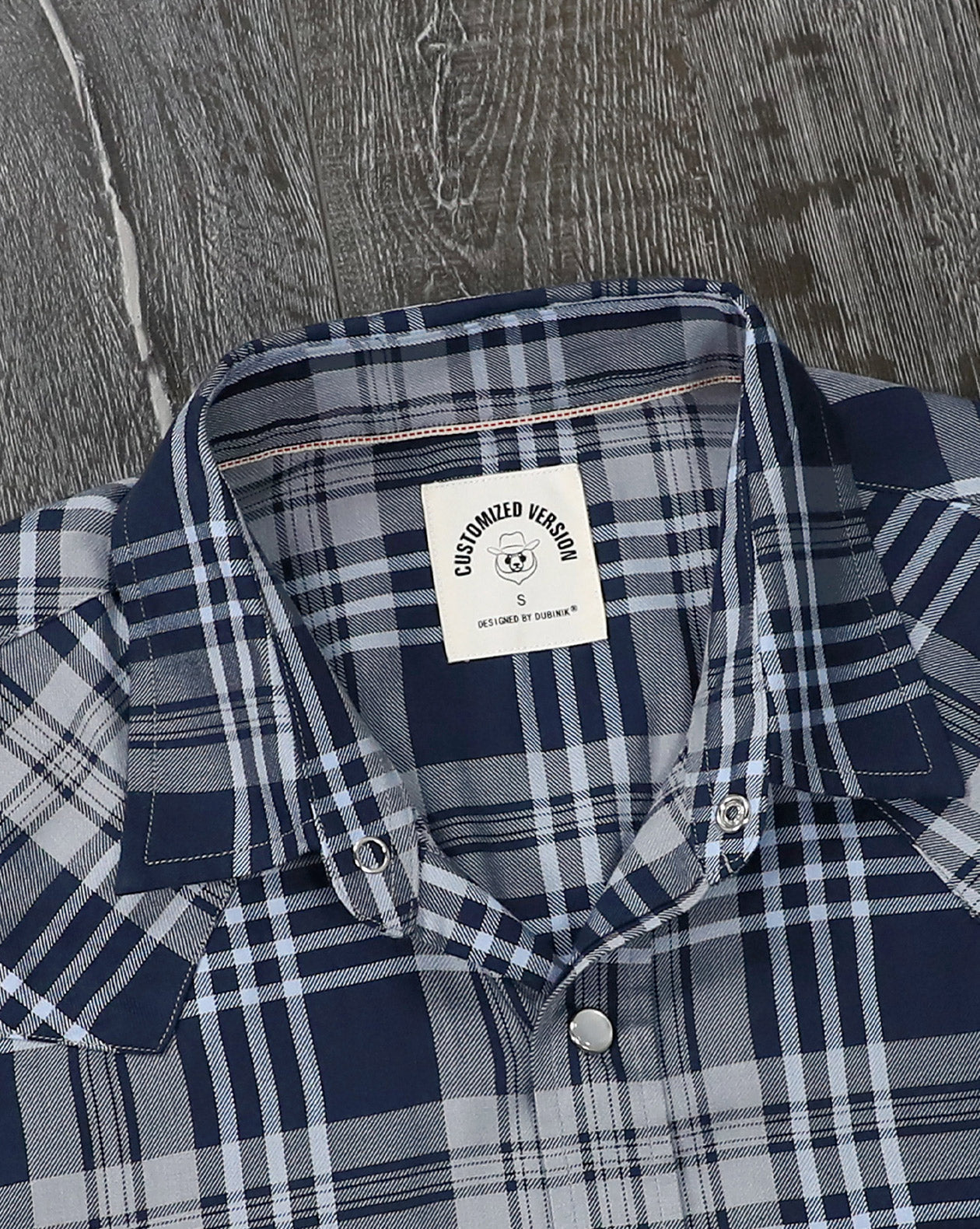 Dubinik®Bamboo Fiber Mens Shirts Short Sleeve Plaid Shirt Men Western Cowboy Pearl Snap Vintage Casual Plaid Shirt #29502