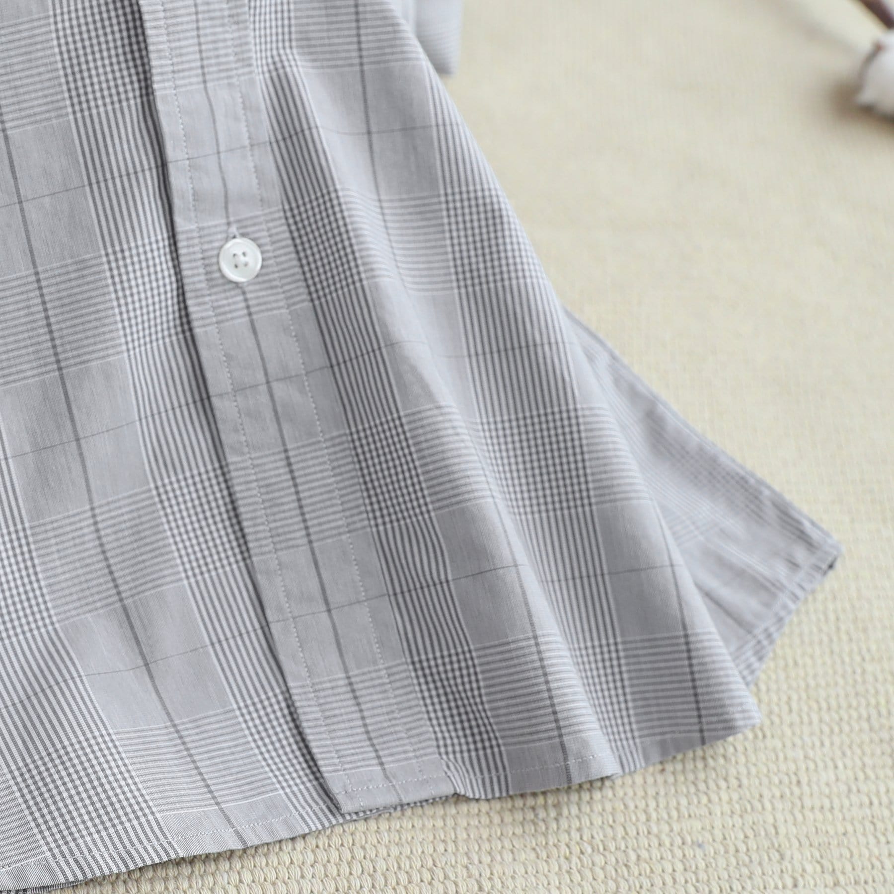 Men's casual short-sleeved cotton shirt #0106