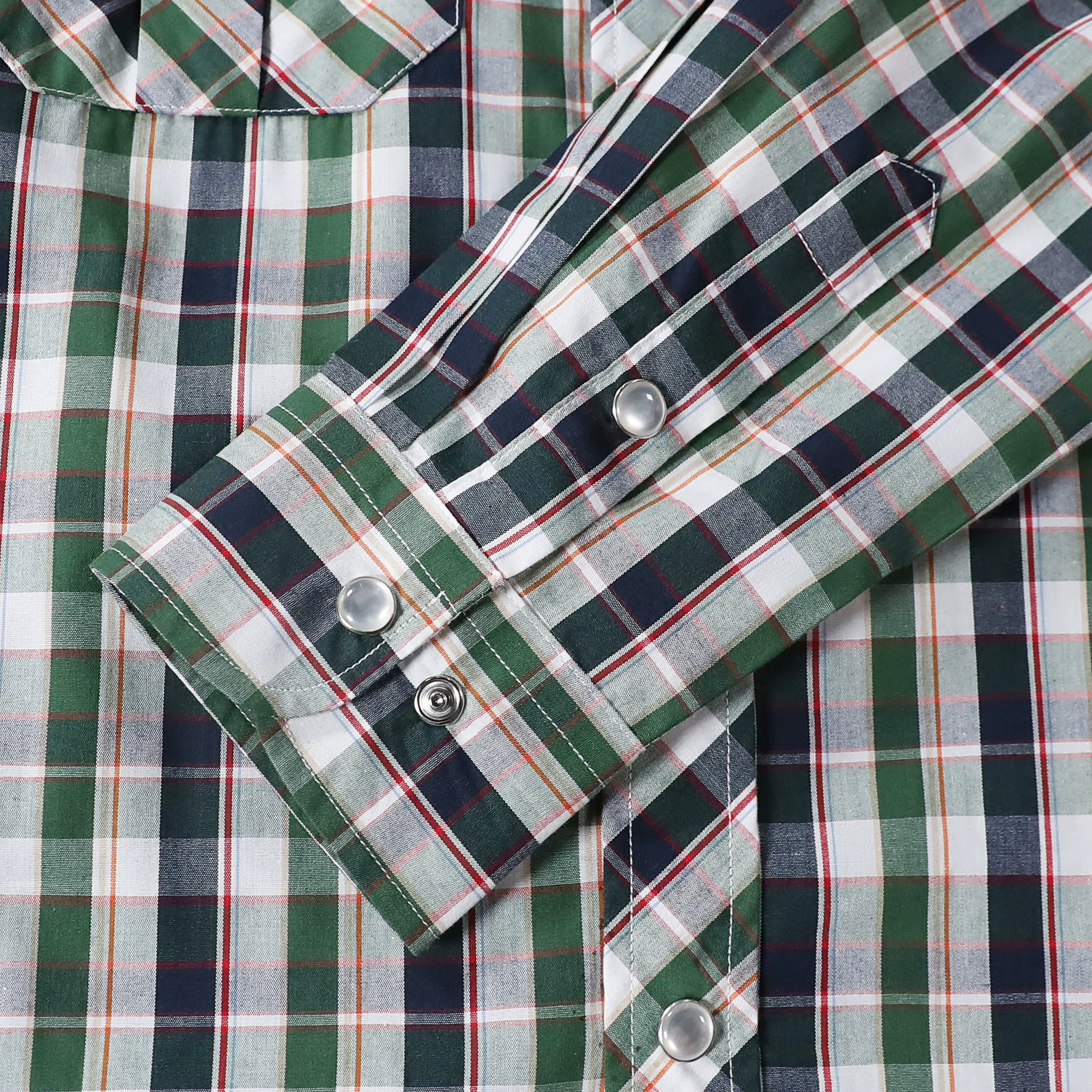 Dubinik® Pearl Snap Shirts for Men Long Sleeve Western Shirts for Men Vintage Casual Plaid Shirt Cowboy Shirts for Men#42002