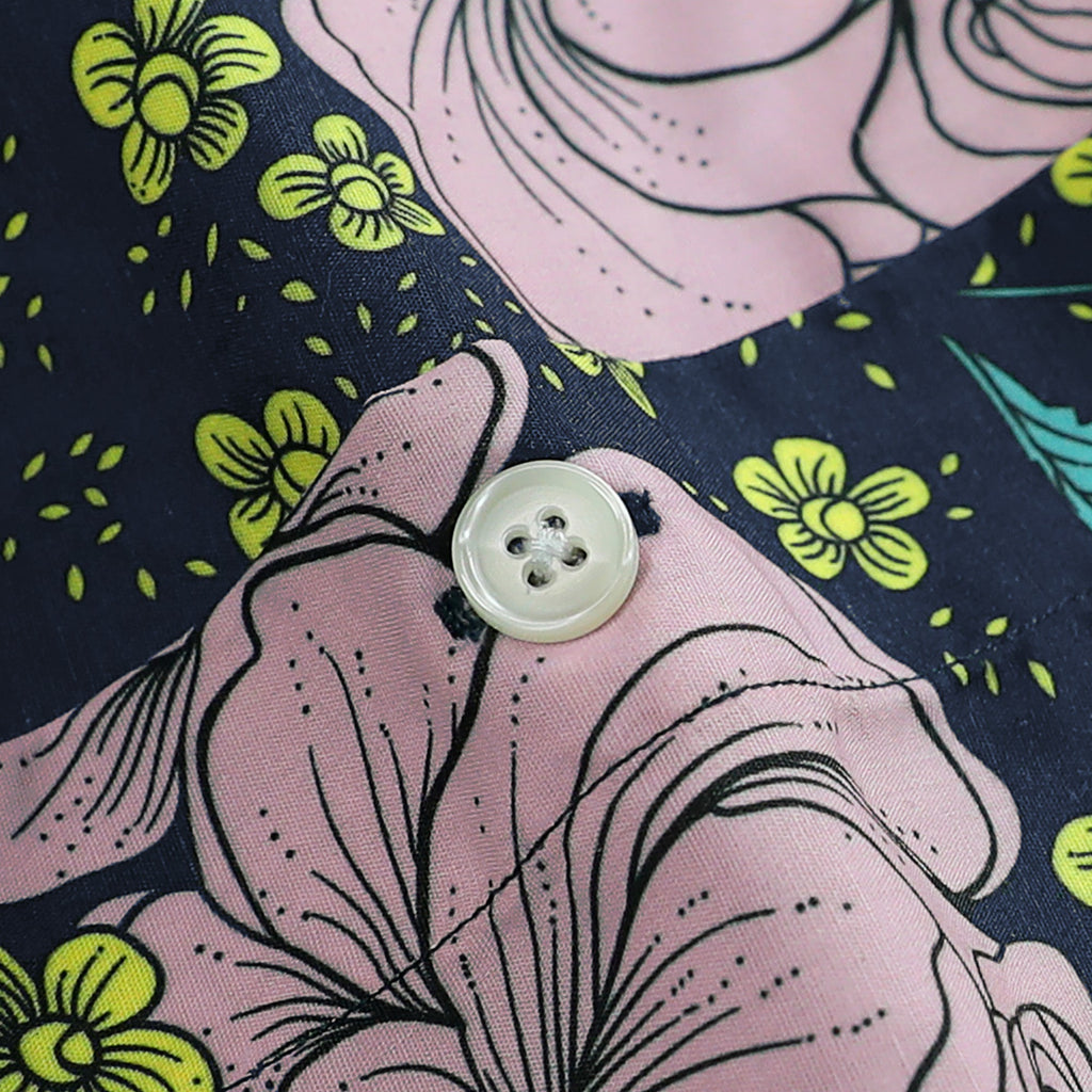 Hawaiian Shirt for Men Aloha Tropical Short Sleeve Button Down Print Beach Shirts #2613