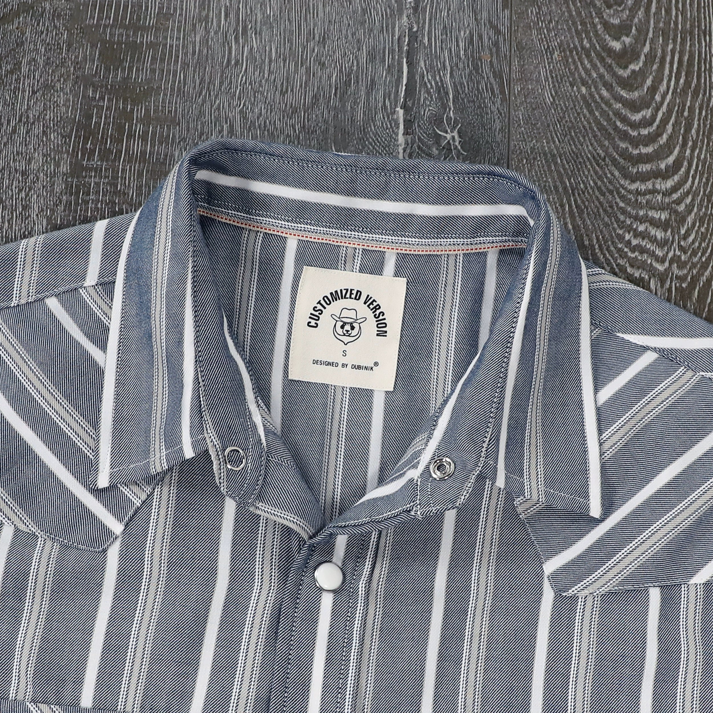 Dubinik®Bamboo Fiber Mens Shirts Short Sleeve Plaid Shirt Men Western Cowboy Pearl Snap Vintage Casual Plaid Shirt #29504