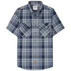 Dubinik® Bamboo Viscose Mens Short Sleeve Button Down Pockets Shirts#39502