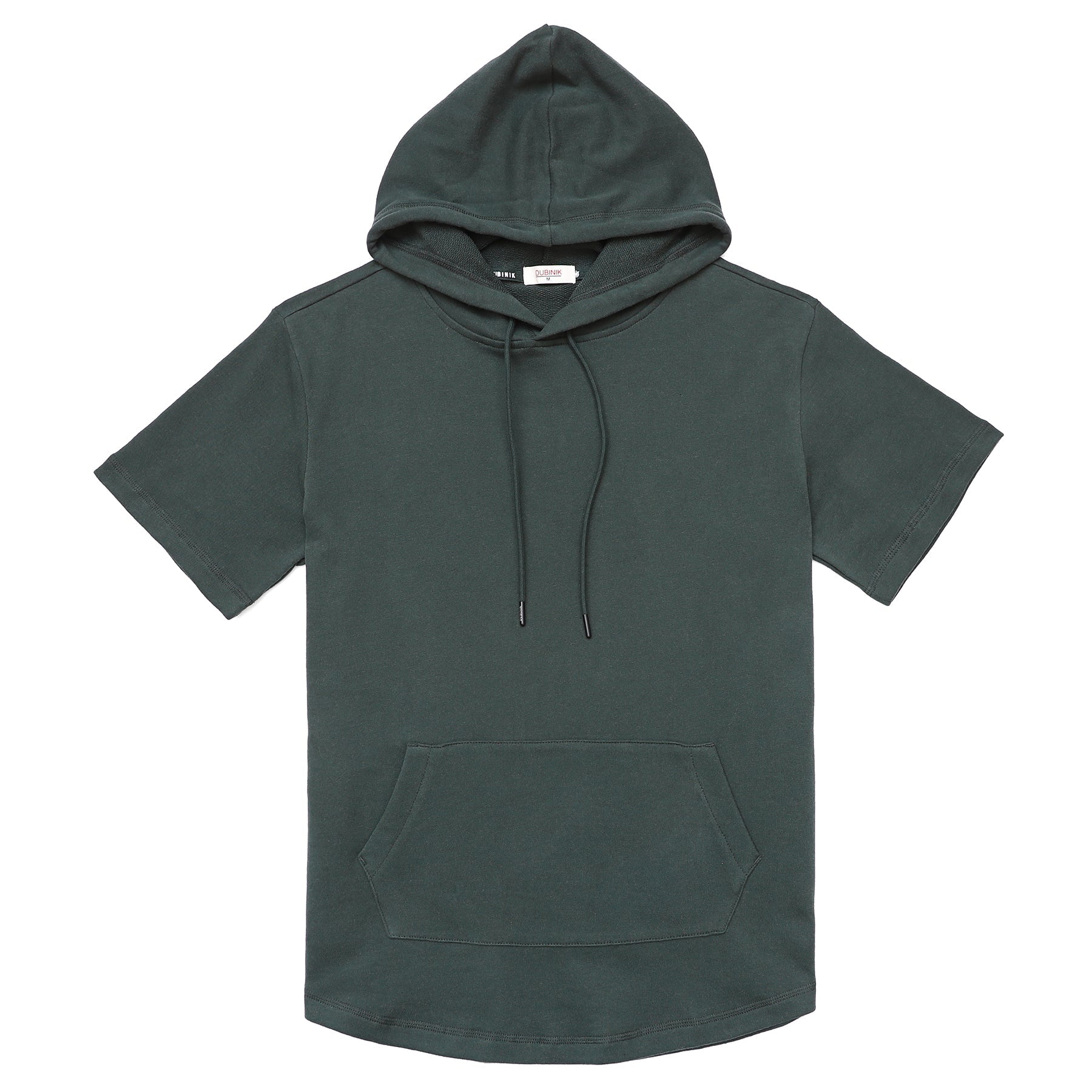 Men's Forest Green Hoodies short-sleeved hooded sweatshirt #0612