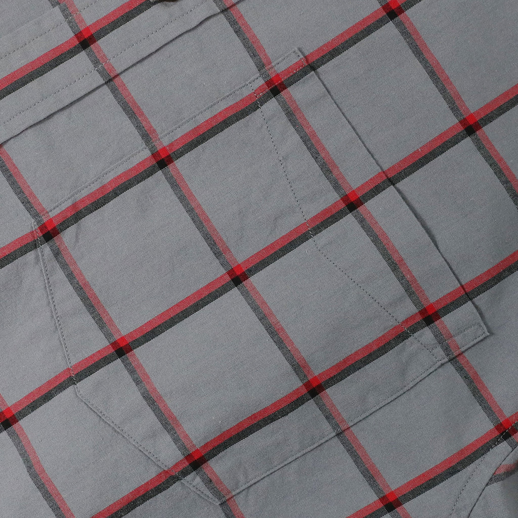 Dubinik® Short Sleeve Button Down Shirts 100% Cotton Plaid Casual Shirt with Pocket #0112