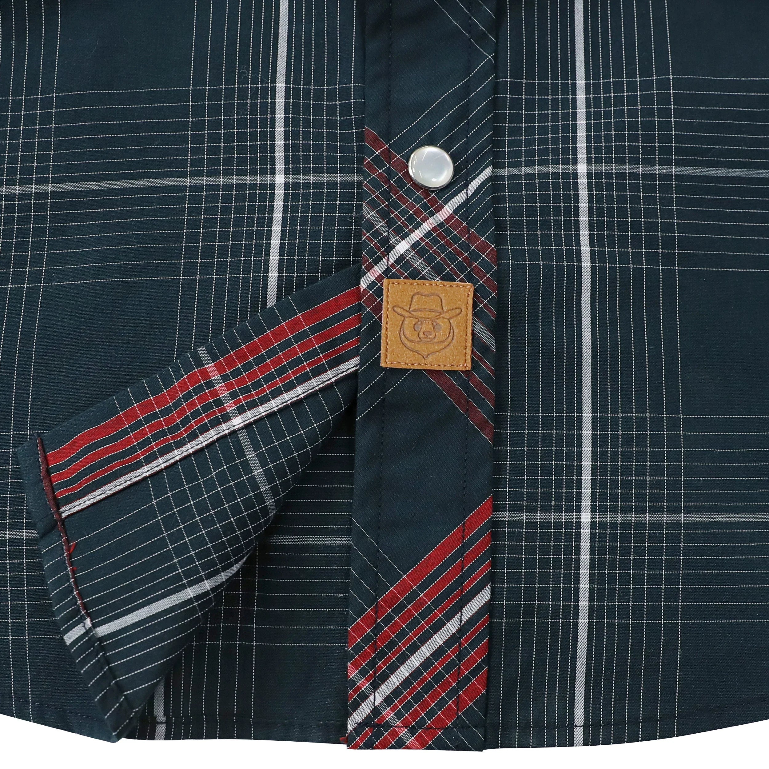 Dubinik® Western Shirts for Men Short Sleeve Plaid Pearl Snap Shirts for Men Button Up Shirt Cowboy Casual Work Shirt#41030