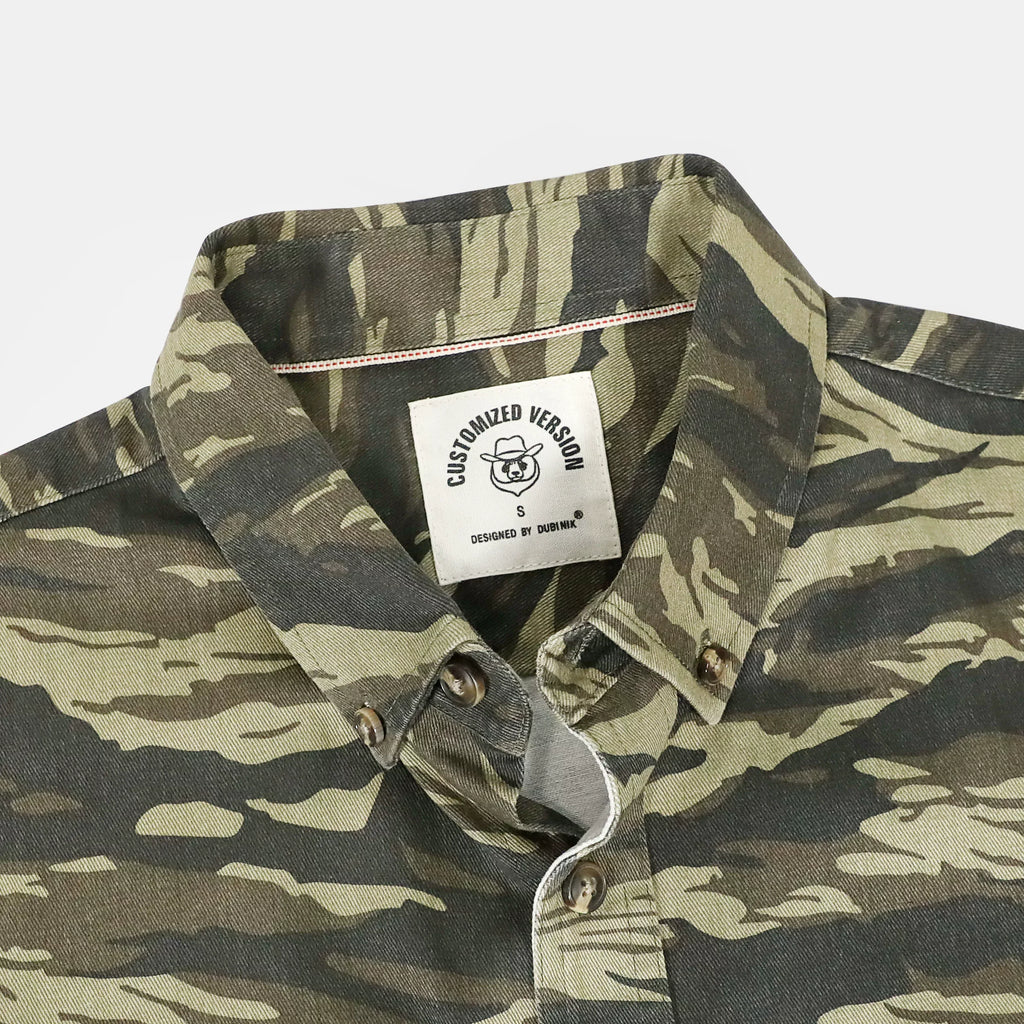 Dubinik®Mens Short Sleeve Button Down Shirts Denim Short Sleeve Shirt Men Two Pocket Western Soft Work Casual Denim Shirt#15DMC