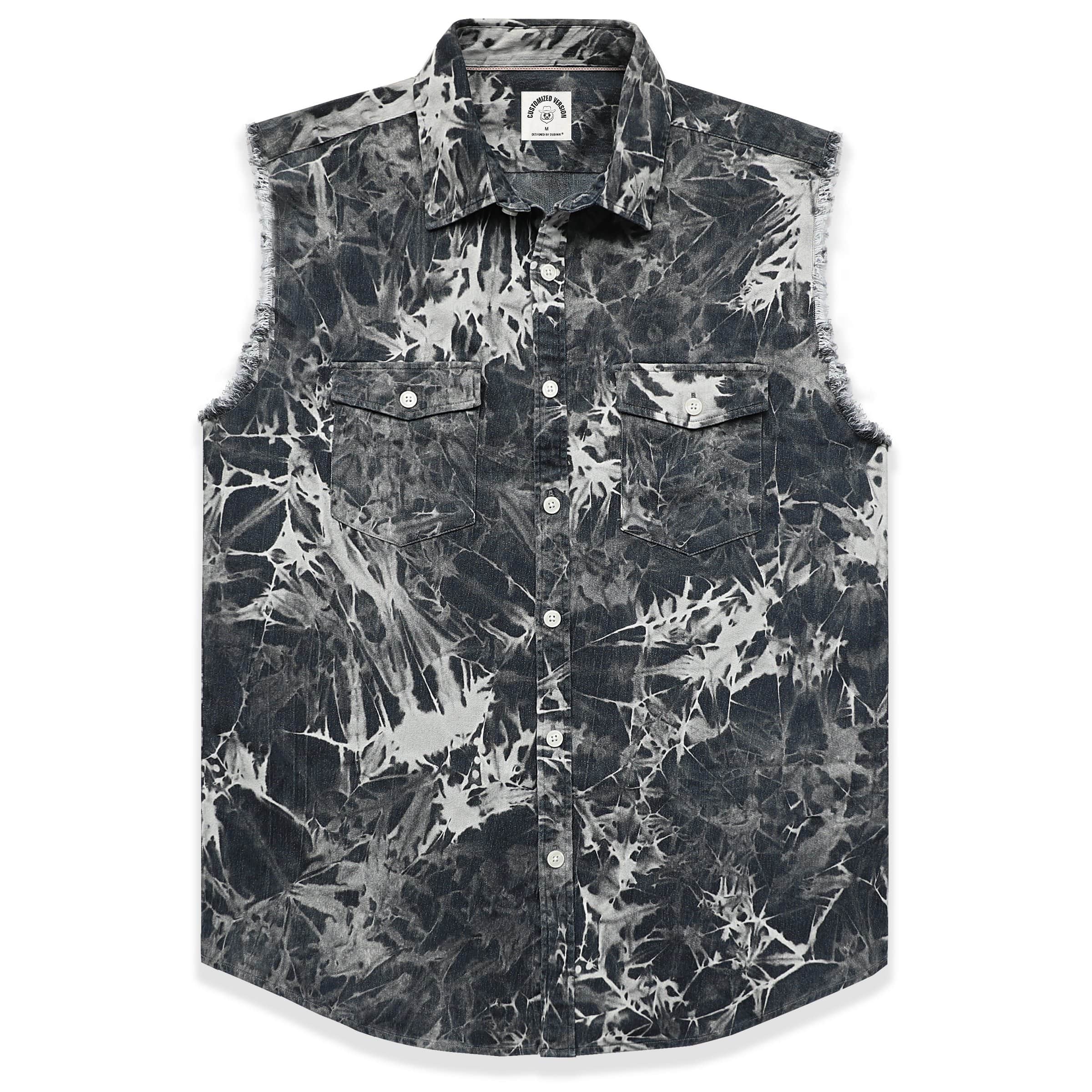 Men's sleeveless denim undershirt #1203