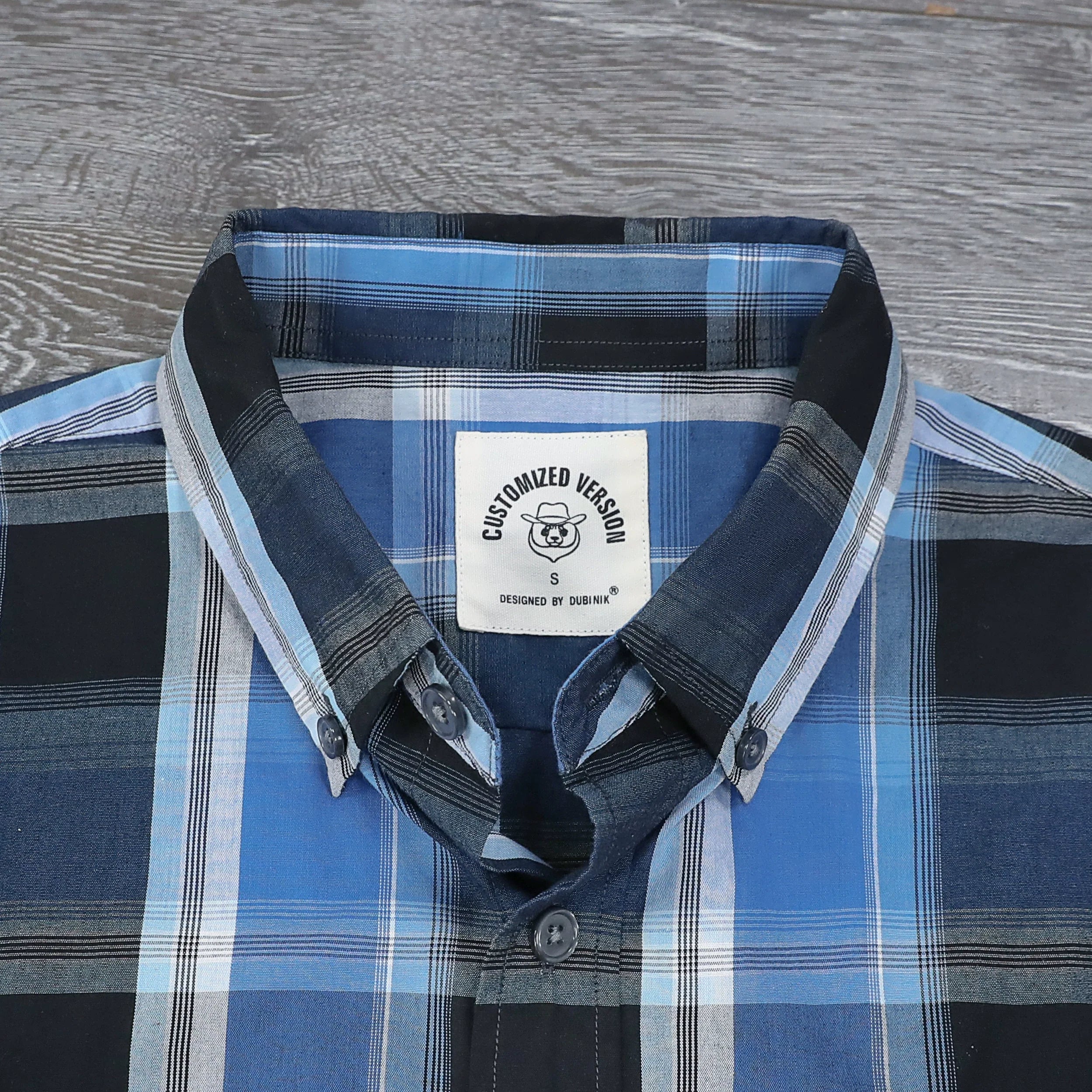 Dubinik® Mens Short Sleeve Button Down Shirts Summer Vintage Short Sleeve Button Down Men Lightweight Men's Casual Shirts#51019