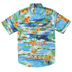 Hawaiian Shirt for Men Aloha Tropical Short Sleeve Button Down Print Beach Shirts #2602