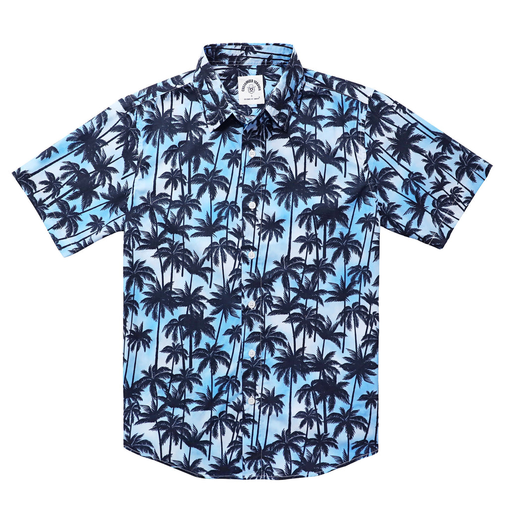 Hawaiian Shirt for Men Aloha Tropical Short Sleeve Button Down Print Beach Shirts #2612