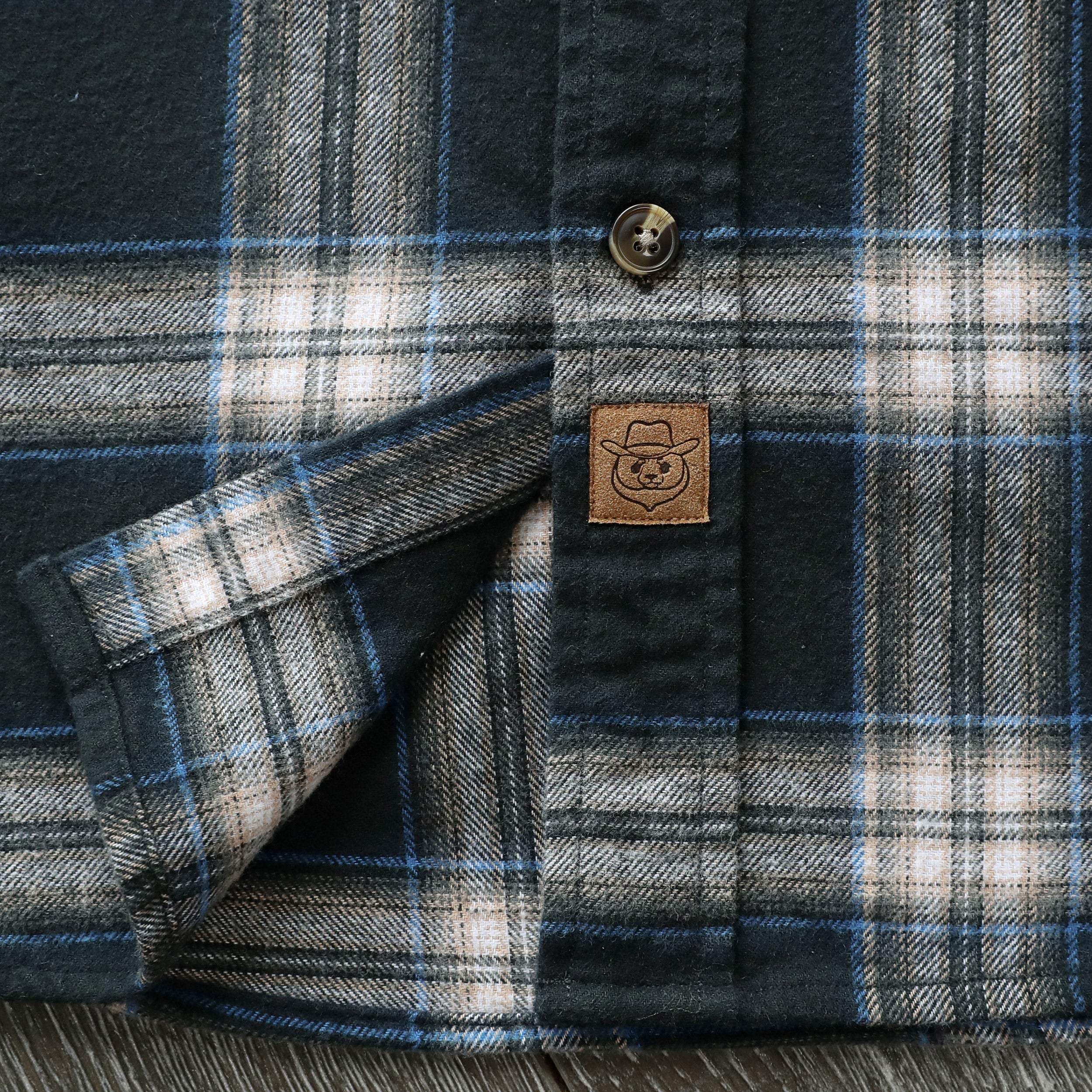 Dubinik® Mens Flannel Shirt Long Sleeve Button Down Plaid All Cotton Soft Brushed Flannel Shirt For Men Utility Casual Shirt #0030015