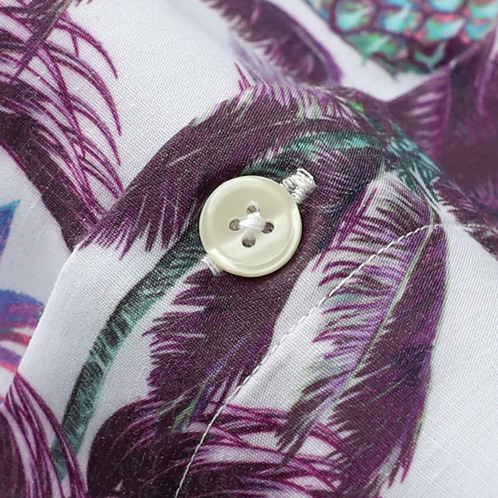 Hawaiian Shirt for Men Aloha Tropical Short Sleeve Button Down Print Beach Shirts #2621