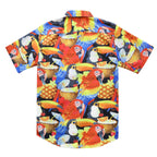 Hawaiian Shirt for Men Aloha Tropical Short Sleeve Button Down Print Beach Shirts #2605
