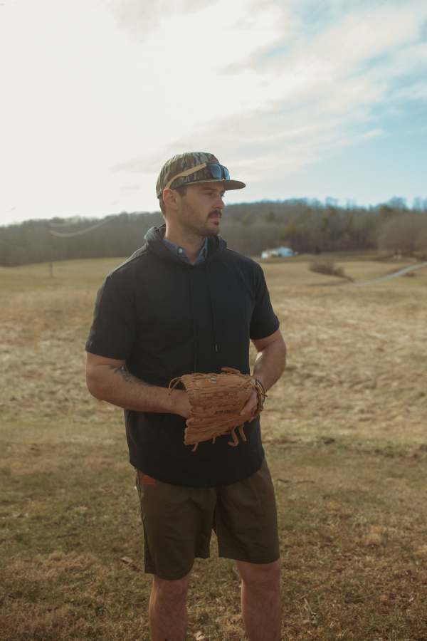 Men's Hoodies short-sleeved hooded sweatshirt #0601